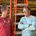 Jason Olive, incoming Treasurer, and Jeff Boxrucker, retiring Coordinator